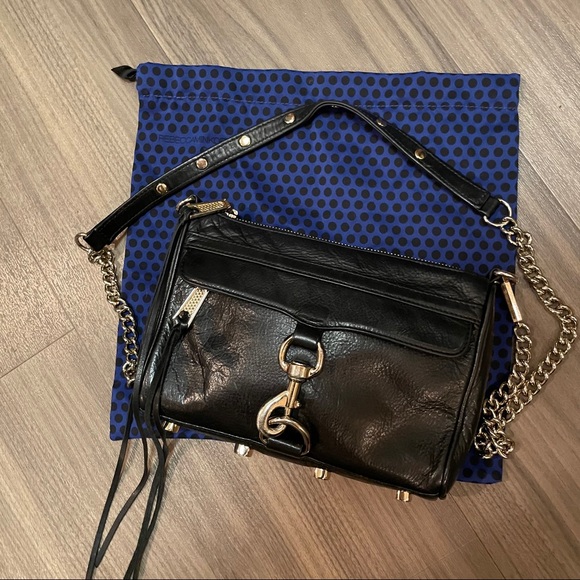 Rebecca Minkoff crossbody black & gold - Picture 1 of 4